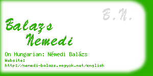 balazs nemedi business card